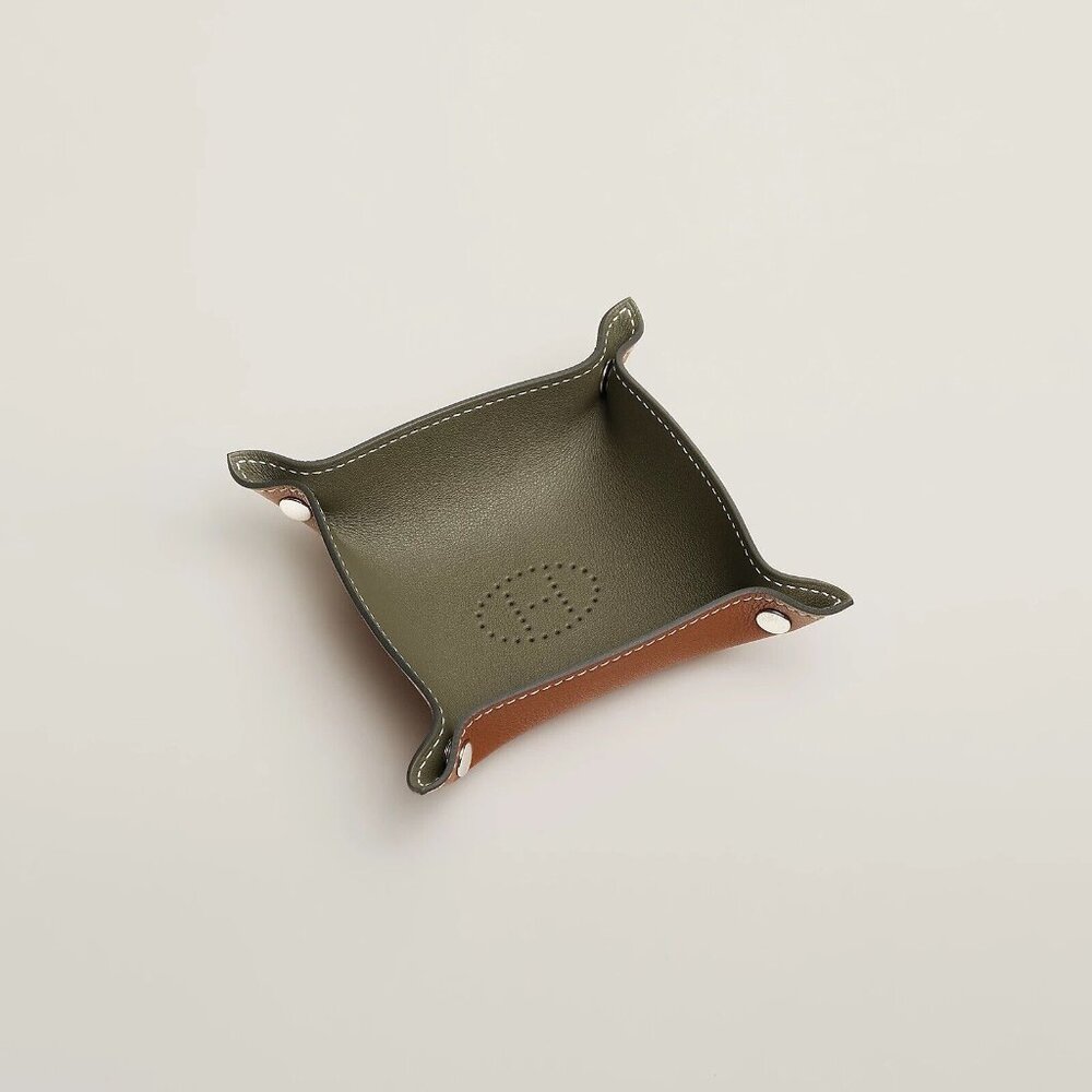 New In Box Hermes Mises et Relances H Evelyne Mini Change Jewelry Logo Tray